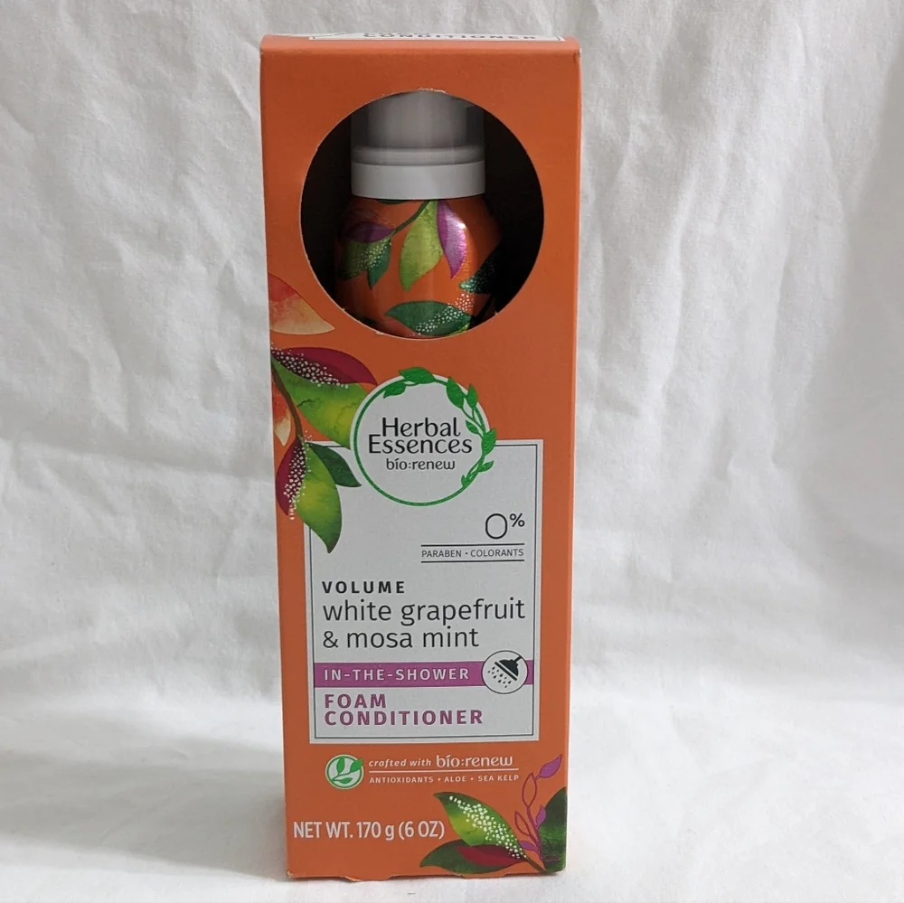 NEW Herbal Essences White Grapefruit & Mosa Mint In The Shower Foam Conditioner